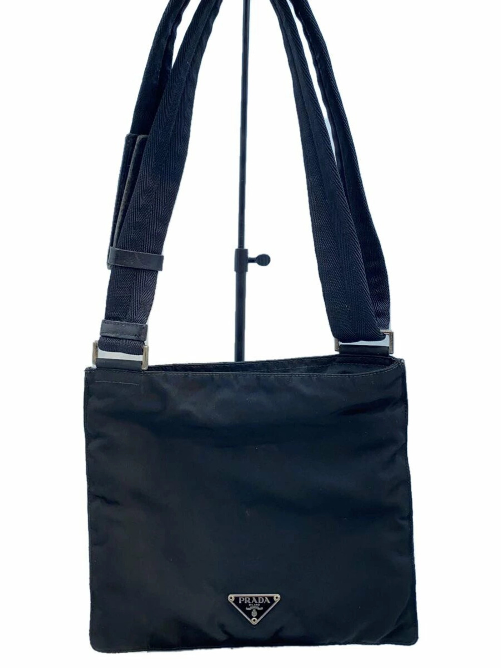 Prada Crossbody Flap Bag Black